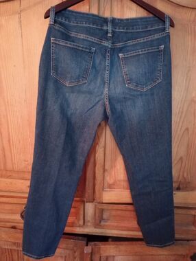 St John's Bay Womens Blue Jeans Size 10 Straight Leg Stretch Denim Skinny NWOT